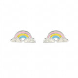 Dew Enamel Rainbow Stud Earrings SALE