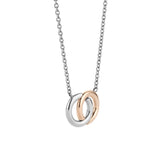 Ti Sento Entwined Circles Rose Gold Plated Pendant Necklace SALE