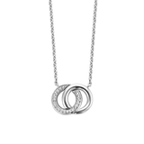 Ti Sento Entwined Circles CZ Pendant Necklace SALE