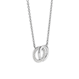 Ti Sento Entwined Circles CZ Pendant Necklace SALE