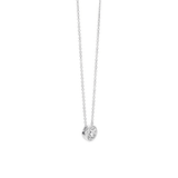 Ti Sento Petite Solitaire Rubover CZ Necklace