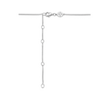 Ti Sento Petite Solitaire Rubover CZ Gold Plated Pendant Necklace