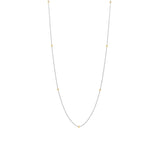 Ti Sento Gold Beaded Chain Necklace