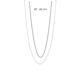 Ti Sento Gold Beaded Chain Necklace