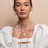 Ti Sento White Agate Bead Necklace SALE