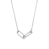 Ti Sento Neverending Link Duo Pendant Necklace