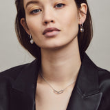 Ti Sento Neverending Link Duo Pendant Necklace