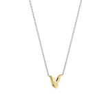 Ti Sento Wishbone Gold Plated Pendant Necklace SALE
