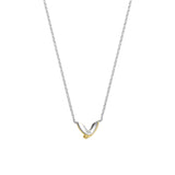 Ti Sento Wishbone Gold Plated Pendant Necklace SALE