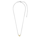 Ti Sento Wishbone Gold Plated Pendant Necklace SALE