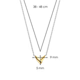 Ti Sento Wishbone Gold Plated Pendant Necklace SALE