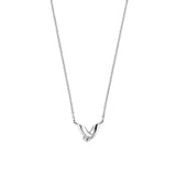 Ti Sento Wishbone CZ Pendant Necklace SALE