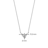 Ti Sento Wishbone CZ Pendant Necklace SALE