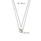 Ti Sento Petite Cushion Mother of Pearl Pendant Necklace SALE
