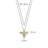Ti Sento Shark Tooth CZ Pendant Necklace SALE