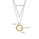 Ti Sento Beaded Circle Pendant Necklace SALE