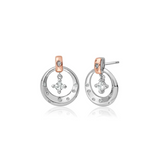 Clogau Gold Sterling Silver Stars of the Llyn Earrings SALE
