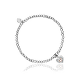 Clogau Cariad Silver Topaz Sparkle Heart Affinity Bracelet