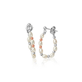 Clogau Nature's Wonder Silver Pearl Beachcomber Drop Earrings