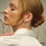 Clogau Nature's Wonder Silver Pearl Beachcomber Drop Earrings