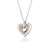 Clogau Cariad Silver Topaz Sparkle Big Heart Pendant