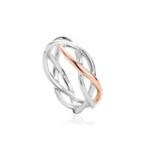 Clogau Gold Sterling Silver Celtic Weave Ring SALE
