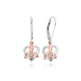 Clogau Forever Yours Silver Opal Dwynwen Drop Earrings
