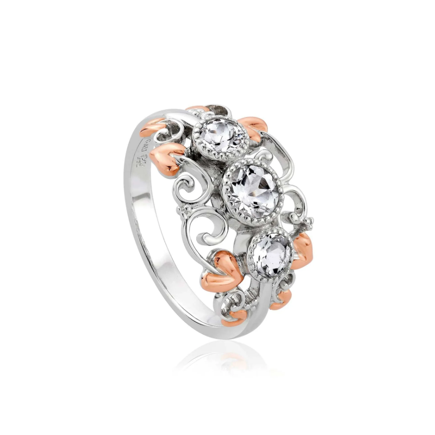 Clogau Tree of Life Silver Trilogy Ring SALE