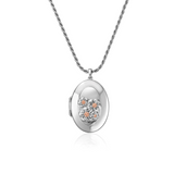 Clogau Sterling Silver Nature's Wonder Forget Me Not Locket