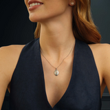 Clogau Sterling Silver Nature's Wonder Forget Me Not Pendant