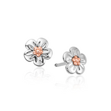 Clogau Gold Sterling Silver Forget Me Not Stud Earrings
