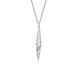 Clogau Gold Sterling Silver Lovers Twist Pendant SALE