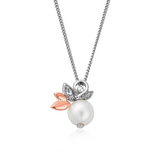 Clogau Gold Sterling Silver Lily of the Valley Pearl Pendant SALE