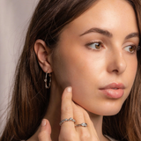 Clogau Celebration Silver Topaz Hoop Earrings SALE
