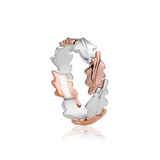 Clogau Royal Clogau Silver Oak Leaf Band Ring SALE