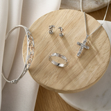 Clogau Tree of Life Silver Cross Pendant