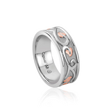 Clogau Tree of Life Silver Satin Band Ring SALE