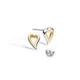 Kit Heath Desire Love Story Gold Stud Earrings SALE