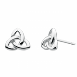 Dew Celtic Trinity Knot Stud Earrings