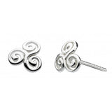 Dew Celtic Triskelion Stud Earrings SALE