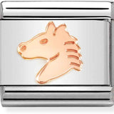 Nomination Classic Rose Gold Horse Head Charm