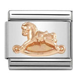 Nomination Classic Rose Gold Rocking Horse Charm SALE