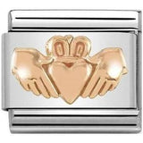 Nomination Classic Rose Gold Celtic Claddagh Charm Gold