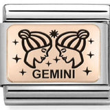 Nomination Classic Rose Gold Zodiac Gemini Charm