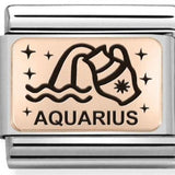 Nomination Classic Rose Gold Zodiac Aquarius Charm