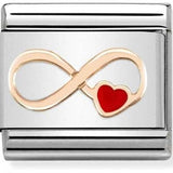 Nomination Classic Rose Gold Enamel Love Infinity Charm
