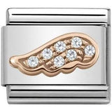 Nomination Classic Rose Gold CZ Angel Wing Charm