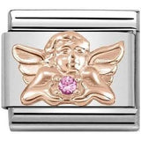 Nomination Classic Rose Gold CZ Angel Of Happiness Charm