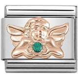 Nomination Classic Rose Gold CZ Angel Of Good Luck Charm