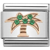 Nomination Classic Rose Gold CZ Palm Tree Charm SALE